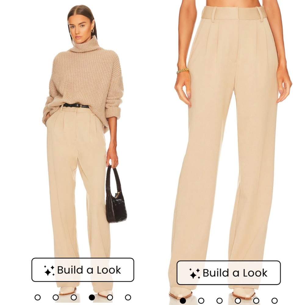 NWT Favorite Daughter The Shortie Favorite Pant in Beige Size 6 Petite 6P